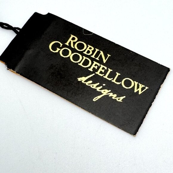 Robin Goodfellow Designs Dragonfly Pendant Necklace Swarovski Crystals Beads - Picture 3 of 6